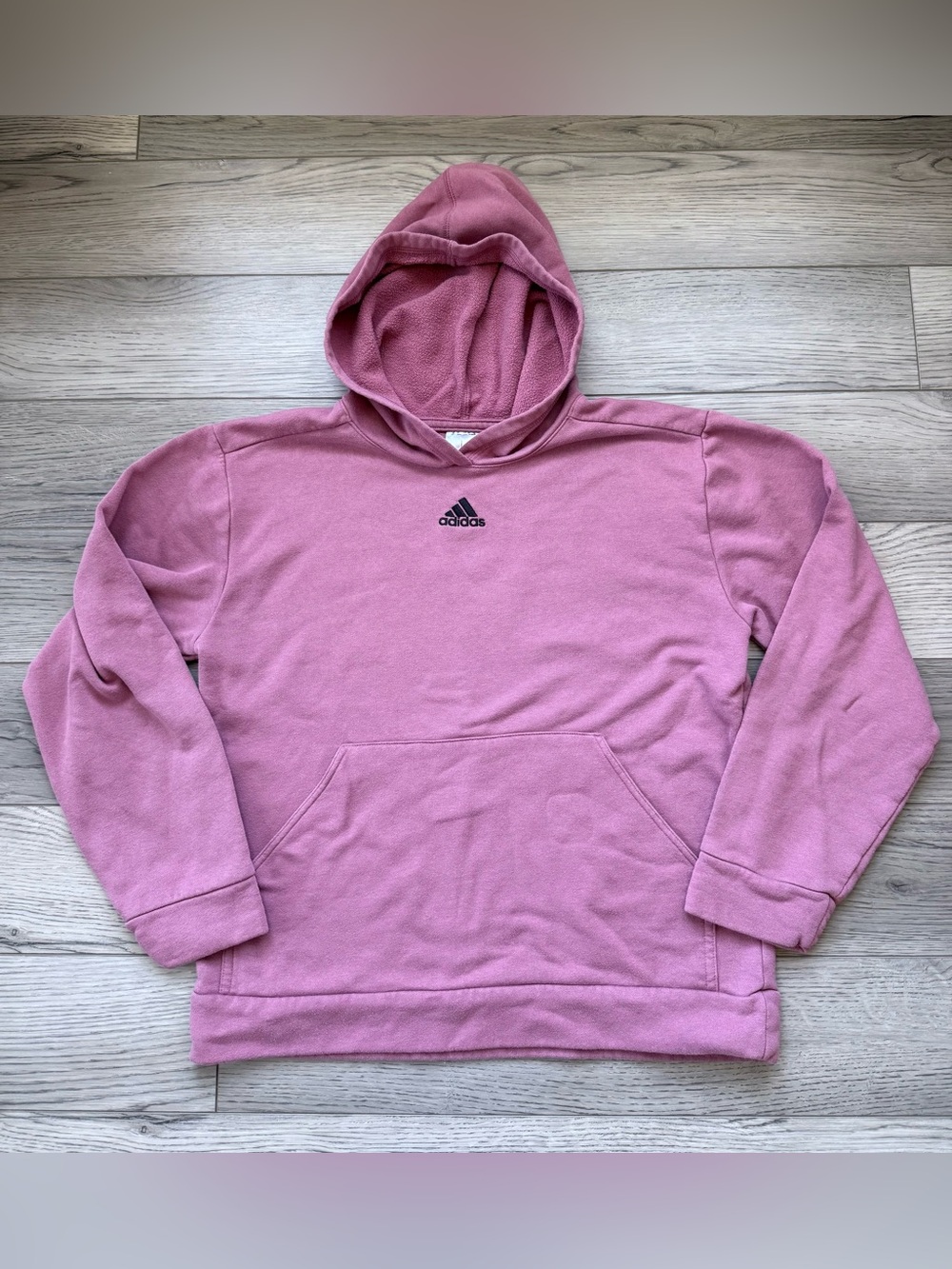Adidas Youth Large Mauve Hooded Sweatshirt size large